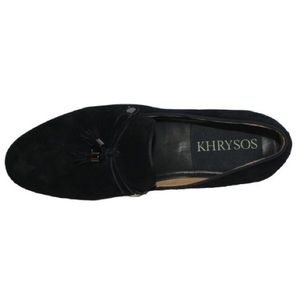 Onyx Wood Sole Loafers